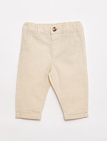 Conjunto de ceremonia de 4 piezas en algodón y lino