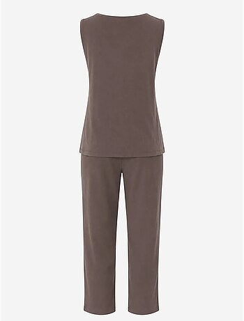 Conjunto de chaleco sin mangas y pantalones de pierna ancha mixray