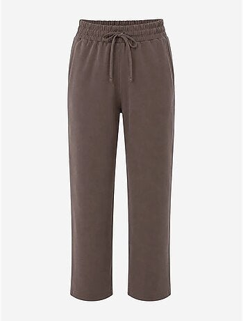 Conjunto de chaleco sin mangas y pantalones de pierna ancha mixray