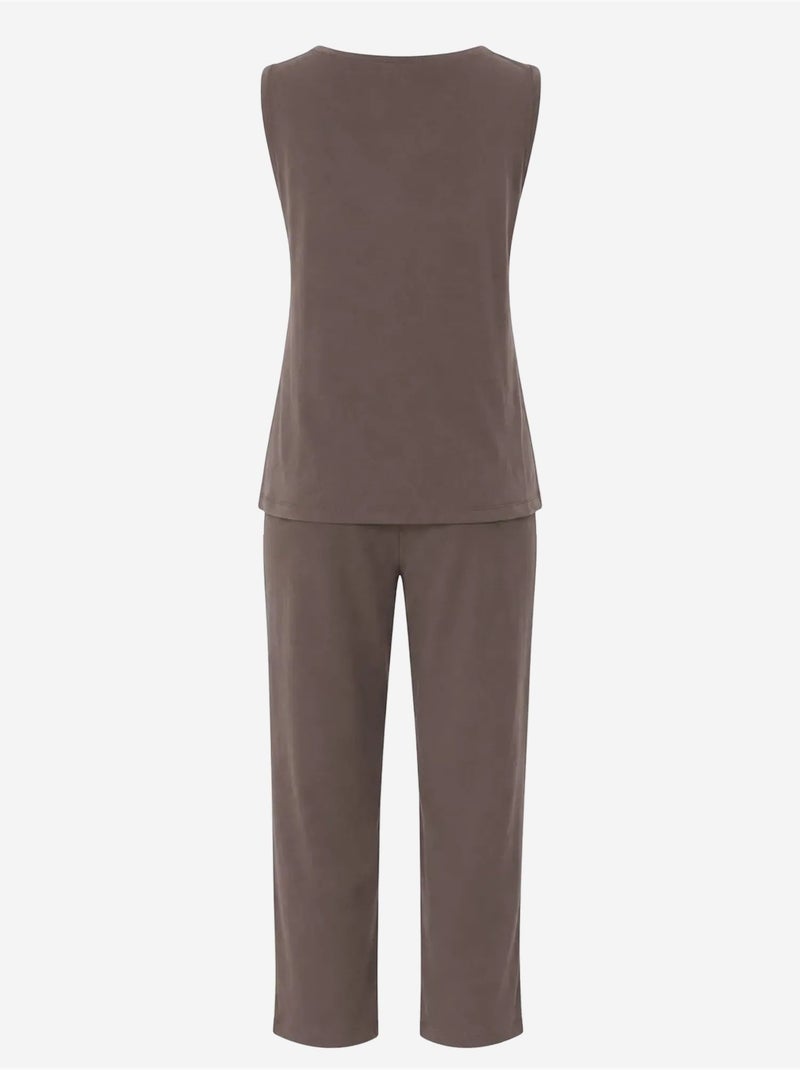 Conjunto de chaleco sin mangas y pantalones de pierna ancha mixray Marrón chocolate - Kiabi