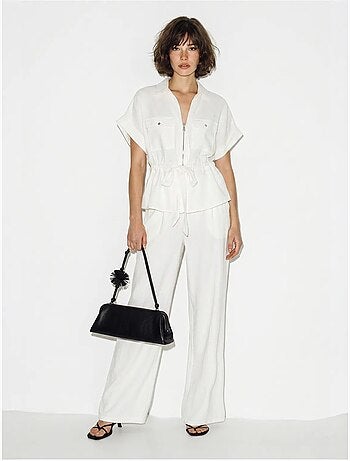 Conjunto de chaleco y pantalón ancho lucci