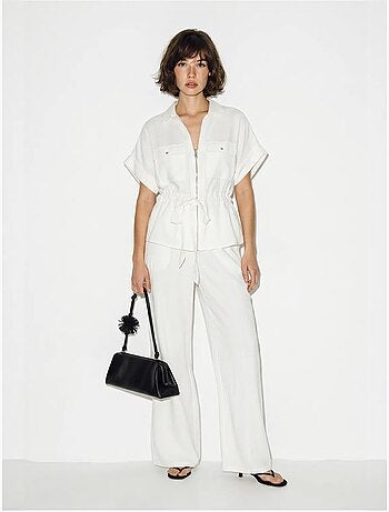 Conjunto de chaleco y pantalón ancho lucci