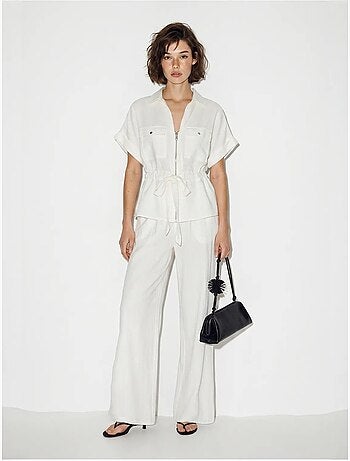 Conjunto de chaleco y pantalón ancho lucci