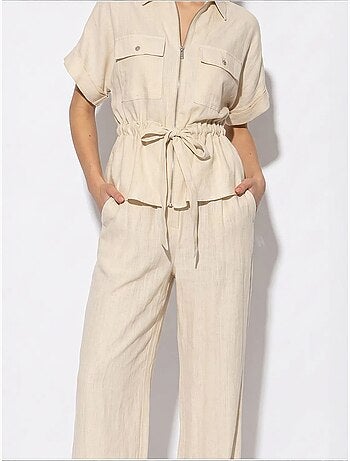 Conjunto de chaleco y pantalón ancho lucci