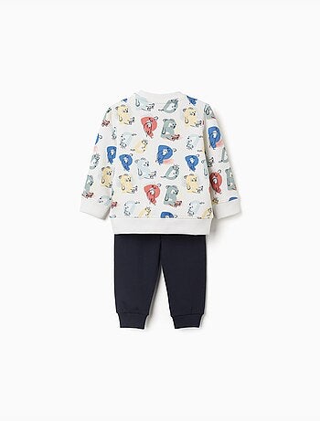 Conjunto de chándal con letras estampadas