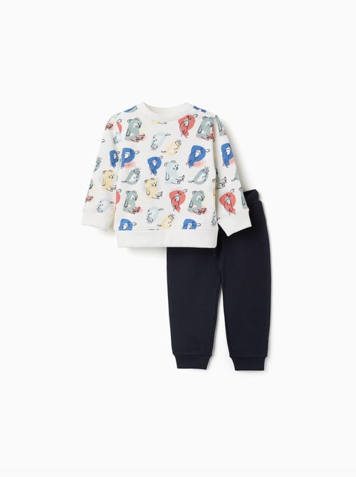 Conjunto de chándal con letras estampadas - Kiabi Conjunto de chándal con letras estampadas - Kiabi
