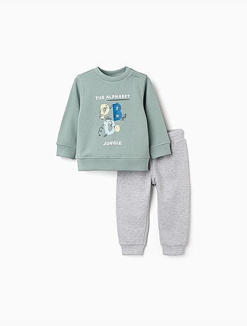 Conjunto de chándal con letras estampadas