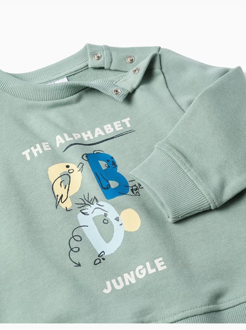 Conjunto de chándal con letras estampadas - Kiabi