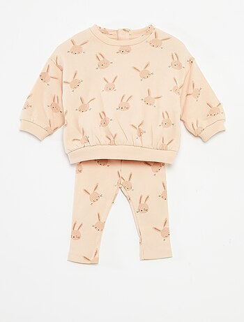 Conjunto de chándal con sudadera + legging - 2 piezas