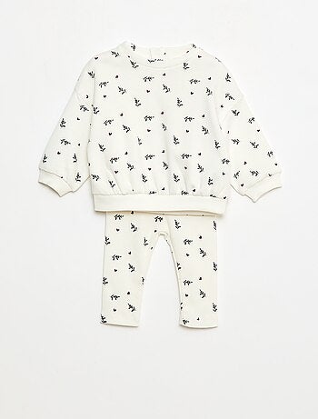 Conjunto de chándal con sudadera + legging - 2 piezas