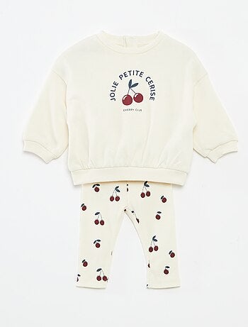 Conjunto de chándal con sudadera + legging - 2 piezas