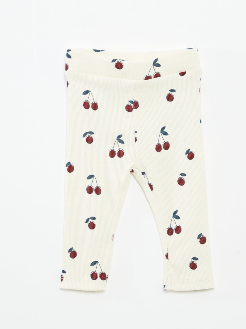 Conjunto de chándal con sudadera + legging - 2 piezas Blanco - Kiabi