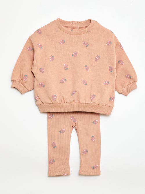 Conjunto de chándal con sudadera + legging - 2 piezas - Kiabi