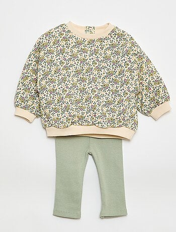 Conjunto de chándal con sudadera + legging - 2 piezas