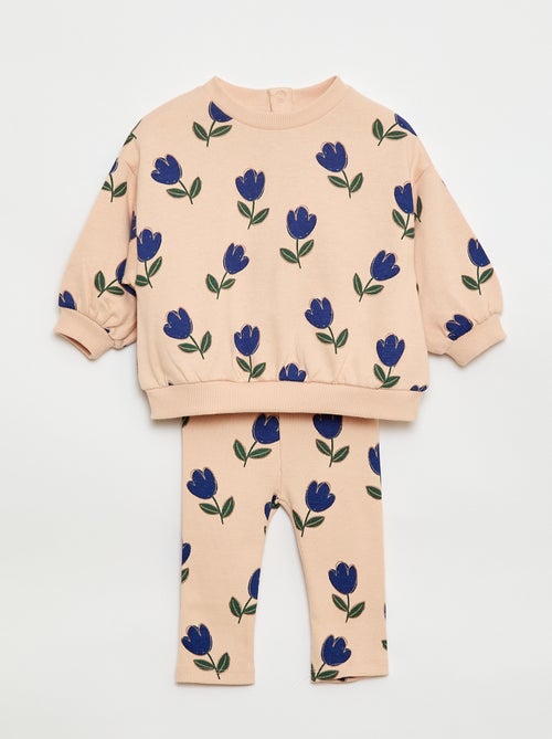 Conjunto de chándal con sudadera + legging - 2 piezas - Kiabi