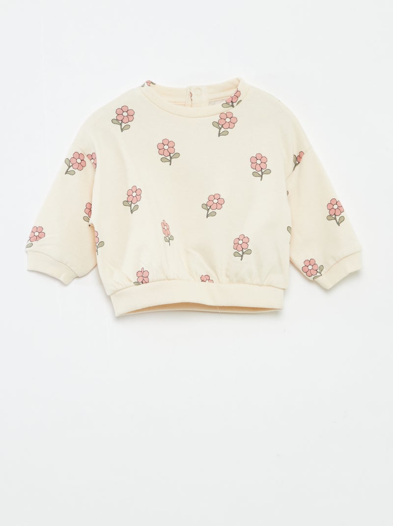 Conjunto de chándal con sudadera + legging - 2 piezas Rosa - Kiabi
