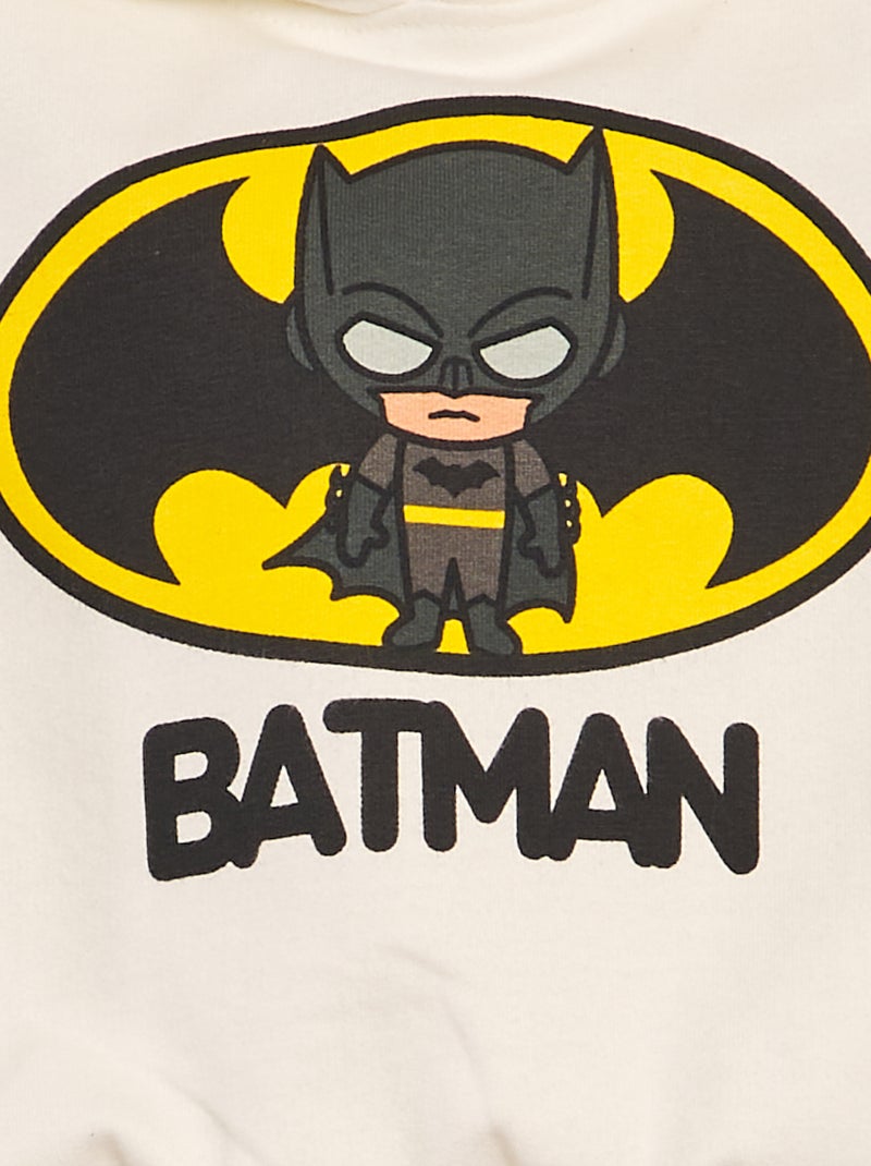 Conjunto de chándal con sudadera + pantalón 'Batman' 'DC Comics'  - 2 piezas BLANCO - Kiabi