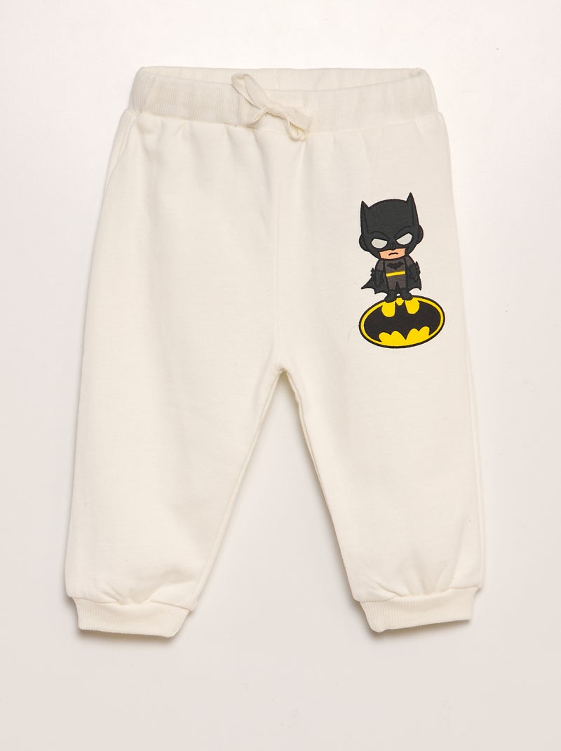 Conjunto de chándal con sudadera + pantalón 'Batman' 'DC Comics'  - 2 piezas BLANCO - Kiabi