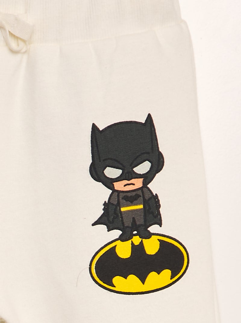 Conjunto de chándal con sudadera + pantalón 'Batman' 'DC Comics'  - 2 piezas BLANCO - Kiabi