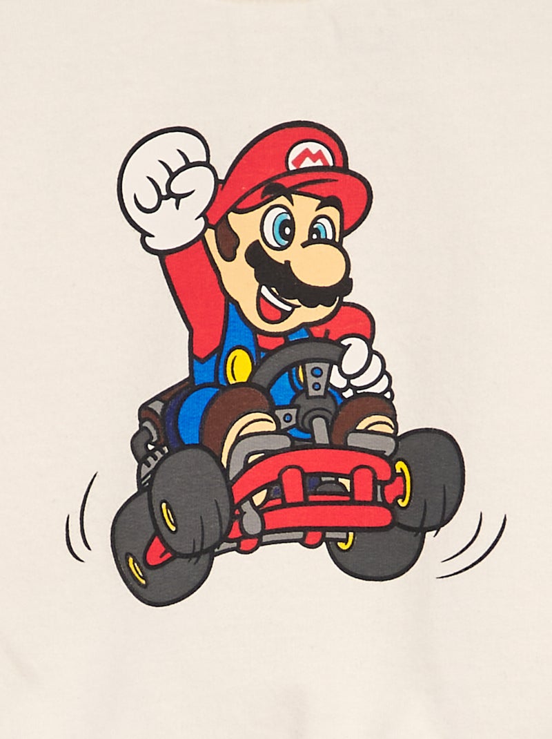 Conjunto de chándal con sudadera + pantalón 'Mario Kart' - 2 piezas BLANCO - Kiabi