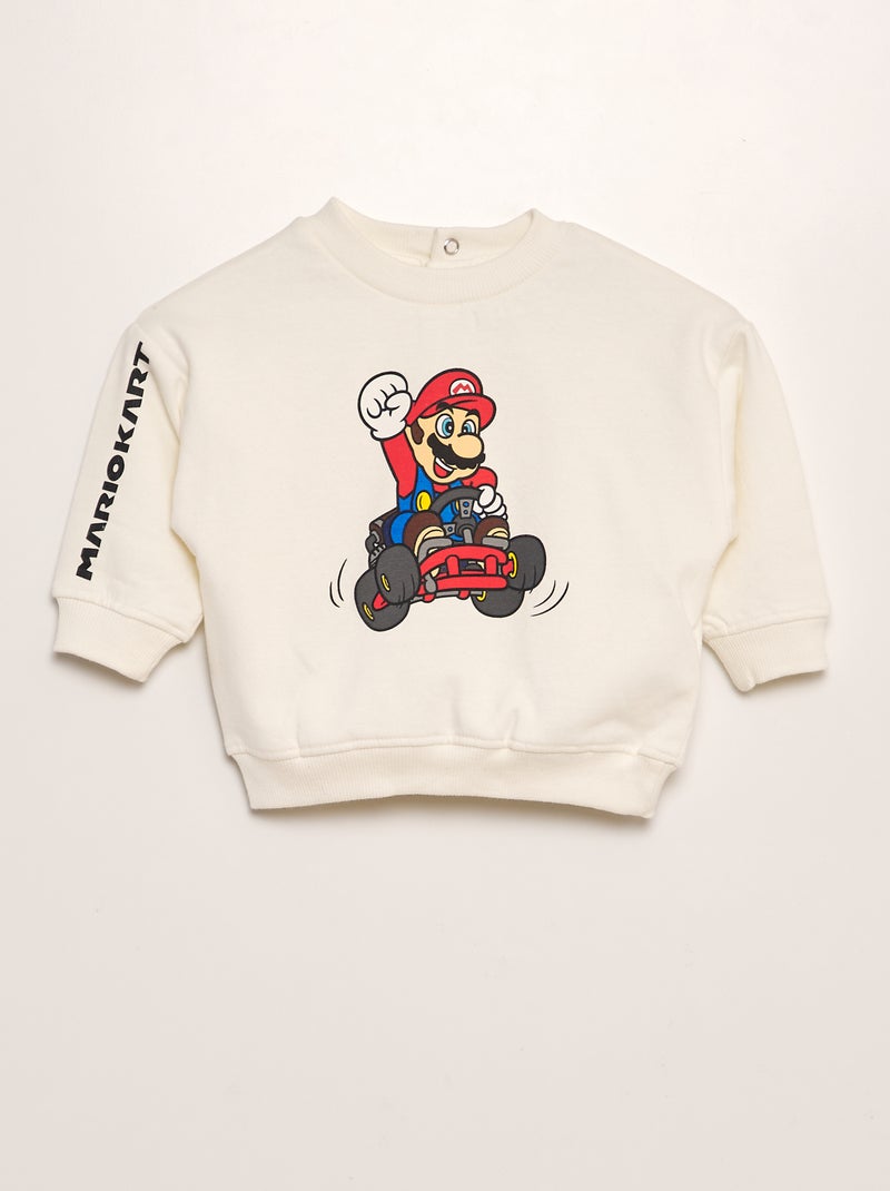 Conjunto de chándal con sudadera + pantalón 'Mario Kart' - 2 piezas BLANCO - Kiabi