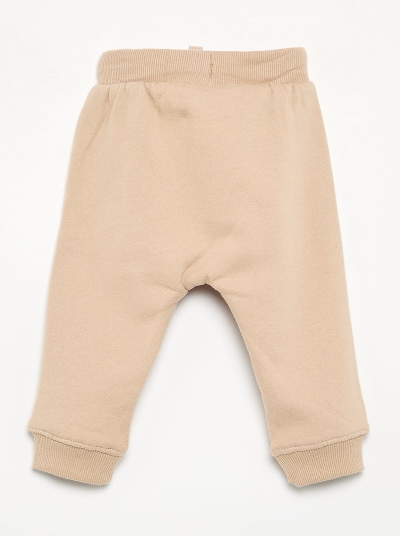 Conjunto de chándal de 2 piezas - Sudadera + pantalón Beige - Kiabi