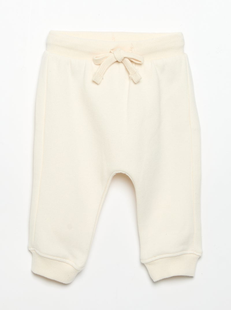 Conjunto de chándal de 2 piezas - Sudadera + pantalón Blanco - Kiabi