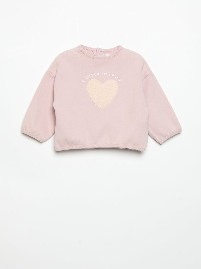 Conjunto de chándal de 2 piezas - Sudadera + pantalón Purpura - Kiabi