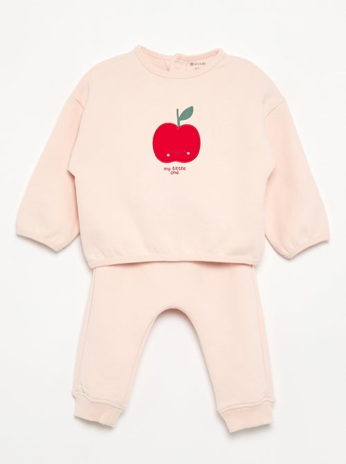 Conjunto de chándal de 2 piezas - Sudadera + pantalón - Kiabi Conjunto de chándal de 2 piezas - Sudadera + pantalón - Kiabi