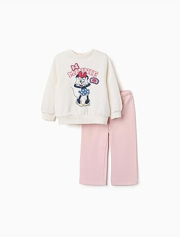 Conjunto de chándal de algodón con estampado de minnie