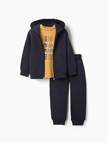 Conjunto de chándal de algodón de 3 piezas