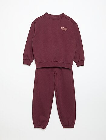 Conjunto de chándal de felpa + pantalón - 2 piezas