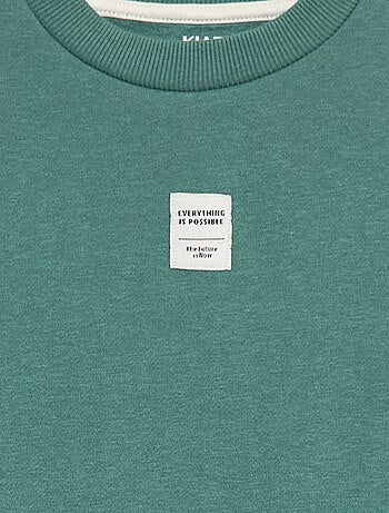 Conjunto de chándal de felpa perchada, sudadera + pantalón - 2 piezas