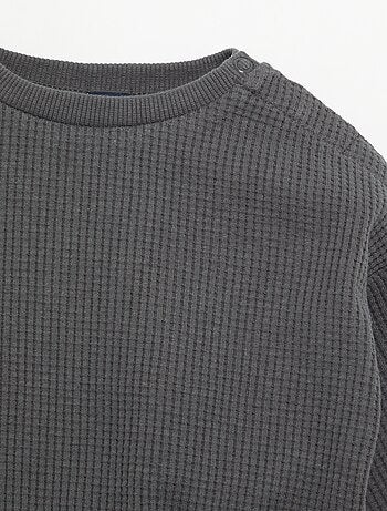 Conjunto de chándal de tejido gofrado - 2 piezas