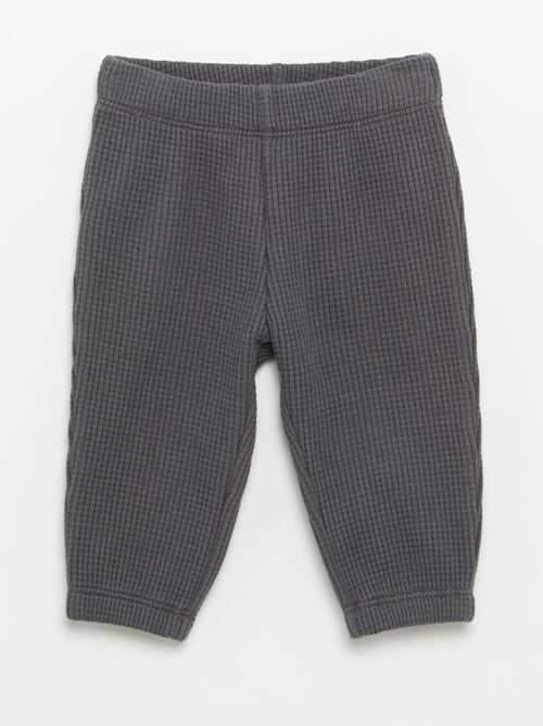 Conjunto de chándal de tejido gofrado - 2 piezas - Kiabi