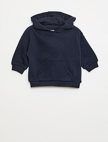 Conjunto de chándal liso de felpa sudadera + pantalón - 2 piezas