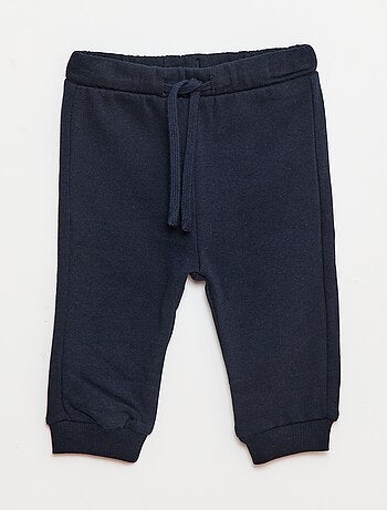 Conjunto de chándal liso de felpa sudadera + pantalón - 2 piezas