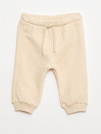 Conjunto de chándal liso de felpa sudadera + pantalón - 2 piezas