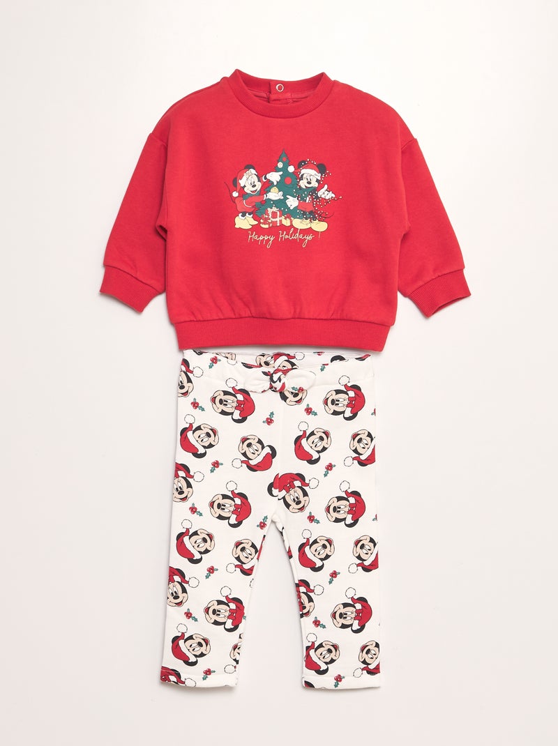 Conjunto de chándal 'Minnie y Mickey' - 2 piezas ROJO - Kiabi