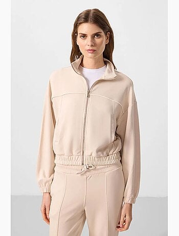 Conjunto de chándal oversize con cuello con cremallera tommy