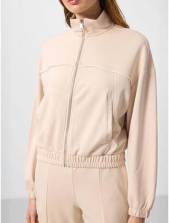 Conjunto de chándal oversize con cuello con cremallera tommy