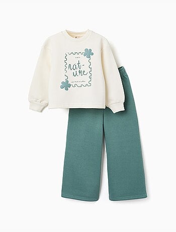 Conjunto de chándal perchado con estampado de arte