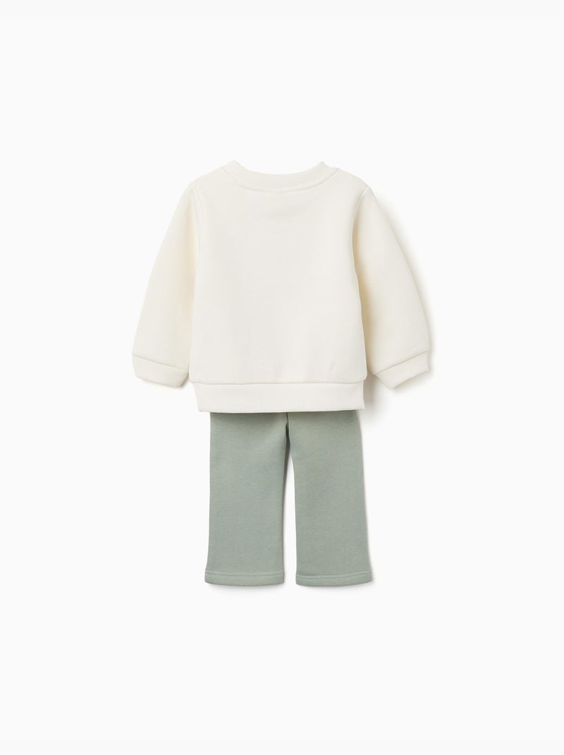 Conjunto de chándal perchado con estampado de corazón Blanco - Kiabi