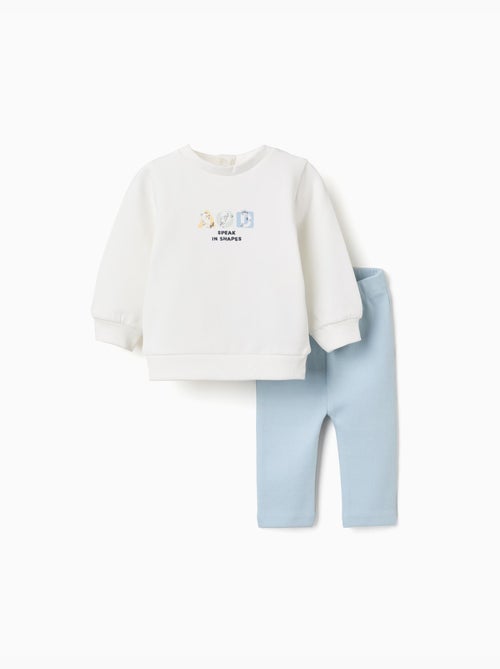 Conjunto de chándal perchado con estampado en relieve - Kiabi Conjunto de chándal perchado con estampado en relieve - Kiabi