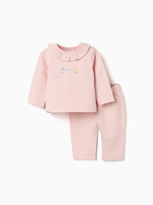 Conjunto de chándal perchado con estampado en relieve - Kiabi Conjunto de chándal perchado con estampado en relieve - Kiabi