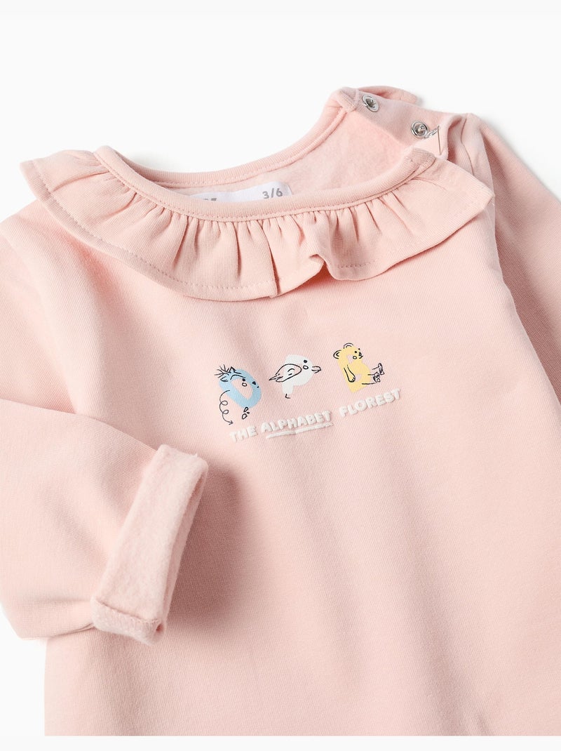 Conjunto de chándal perchado con estampado en relieve Rosa - Kiabi