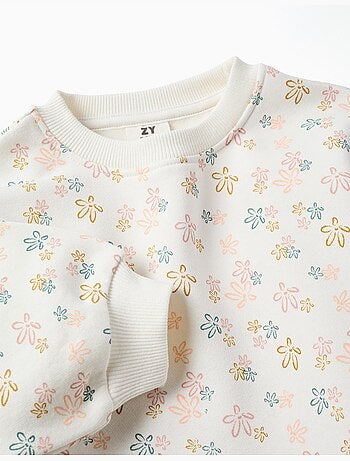 Conjunto de chándal perchado con estampado floral