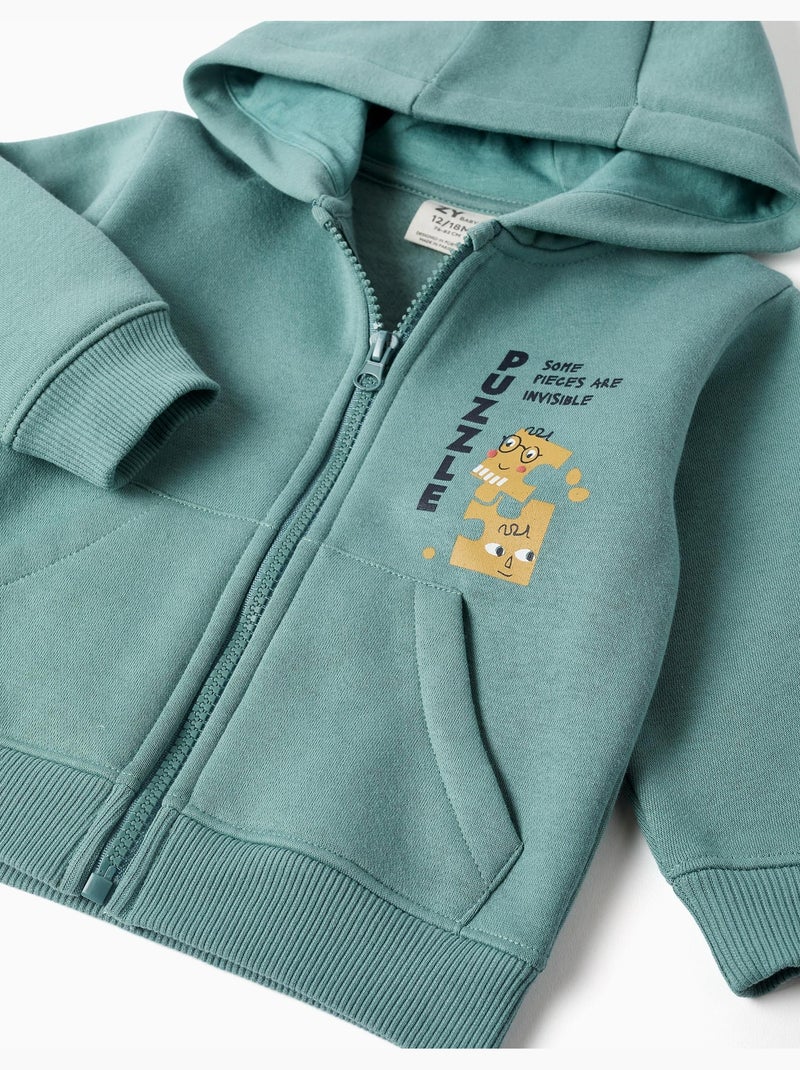 Conjunto de chándal perchado con estampado Verde claro - Kiabi