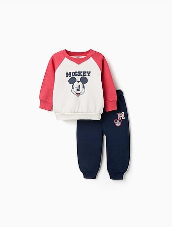 Conjunto de chándal perchado con estampados mickey