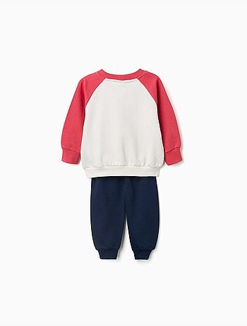 Conjunto de chándal perchado con estampados mickey